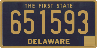 DE license plate 651593