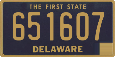 DE license plate 651607