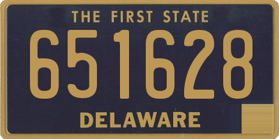 DE license plate 651628
