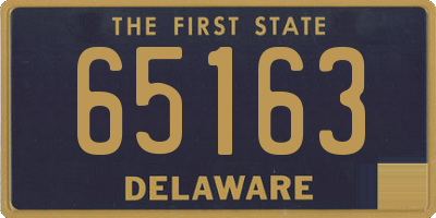 DE license plate 65163