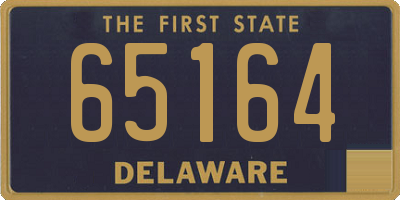 DE license plate 65164