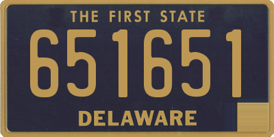DE license plate 651651