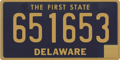DE license plate 651653