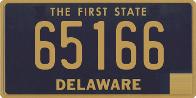 DE license plate 65166