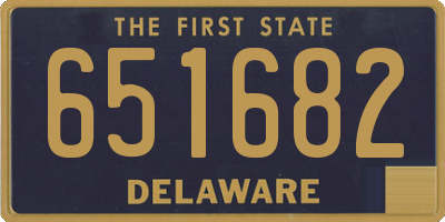 DE license plate 651682