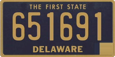 DE license plate 651691