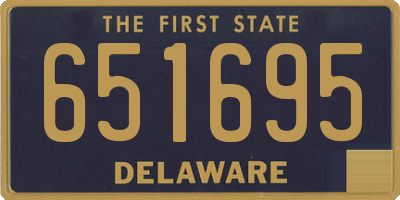 DE license plate 651695