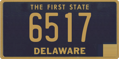 DE license plate 6517