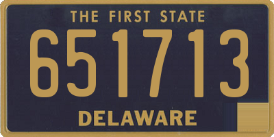 DE license plate 651713