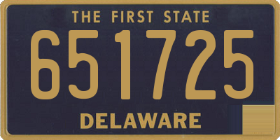 DE license plate 651725