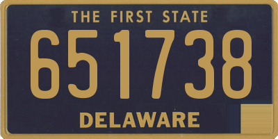 DE license plate 651738