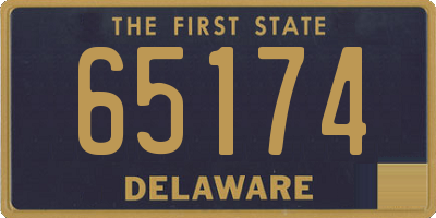 DE license plate 65174