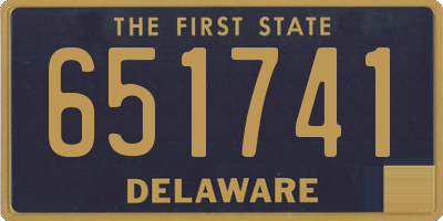 DE license plate 651741