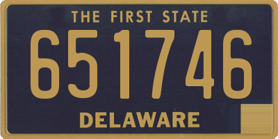 DE license plate 651746