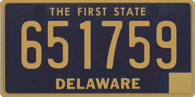 DE license plate 651759