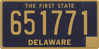 DE license plate 651771