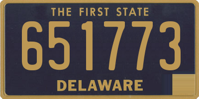 DE license plate 651773