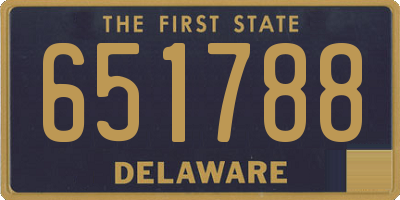DE license plate 651788