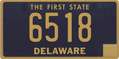 DE license plate 6518