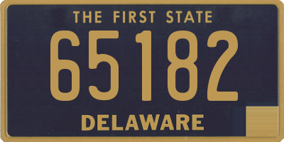 DE license plate 65182