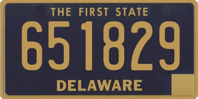 DE license plate 651829