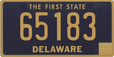 DE license plate 65183