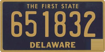DE license plate 651832