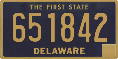 DE license plate 651842
