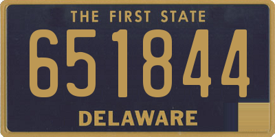 DE license plate 651844