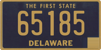 DE license plate 65185