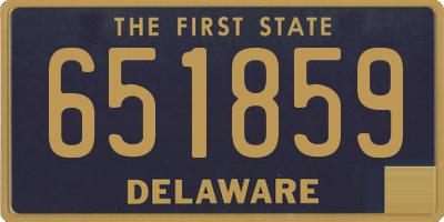 DE license plate 651859