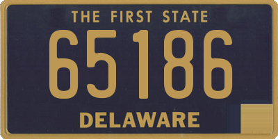 DE license plate 65186