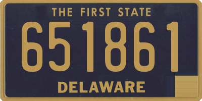 DE license plate 651861