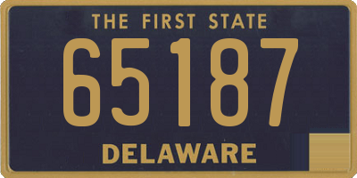 DE license plate 65187