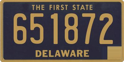 DE license plate 651872