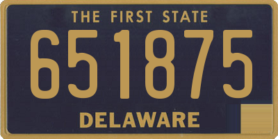 DE license plate 651875