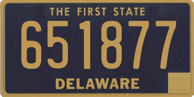 DE license plate 651877
