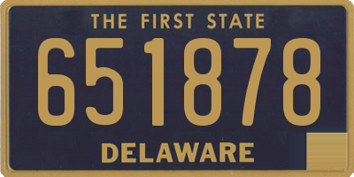 DE license plate 651878