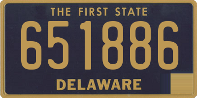 DE license plate 651886