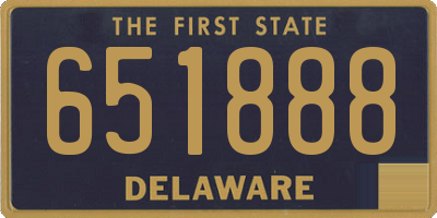DE license plate 651888