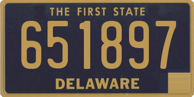 DE license plate 651897