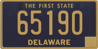 DE license plate 65190