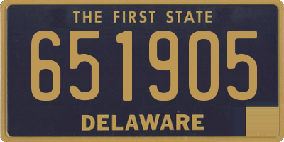 DE license plate 651905