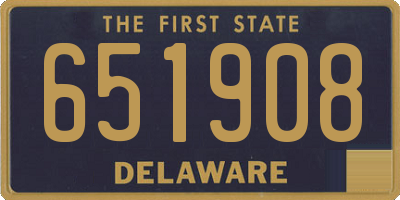 DE license plate 651908