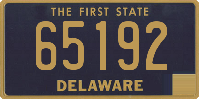 DE license plate 65192