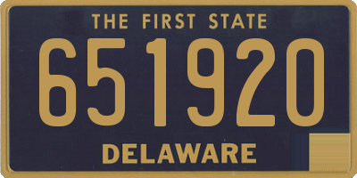 DE license plate 651920