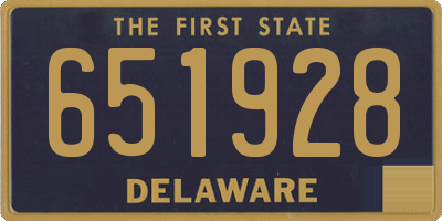 DE license plate 651928