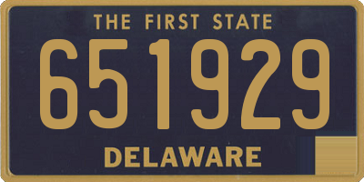 DE license plate 651929