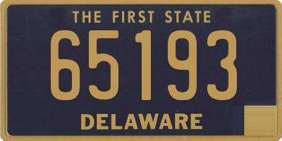 DE license plate 65193