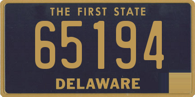 DE license plate 65194